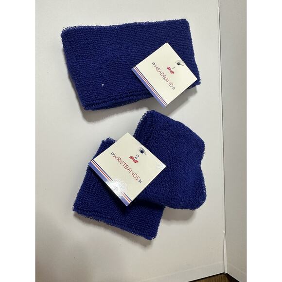 SWEATBAND SETS Wristbands headband WorkOut Tennis Wrist Fitness Bands READ - Picture 3 of 3